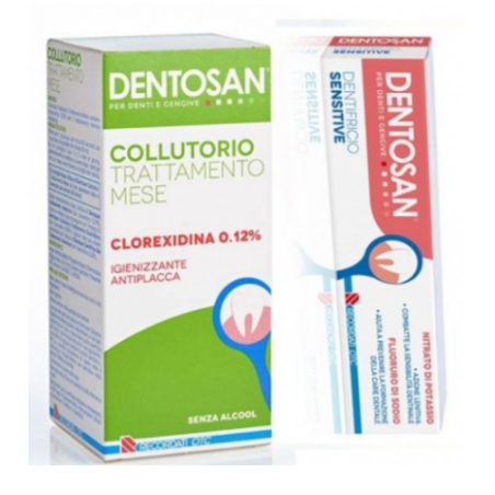 DENTOSAN COLLUT 0,12% 200 ML + DENTIFRICIO SENSITIVE 75 ML DENTOSAN COLLUT 0,12% 200 ML + DENTIFRICIO SENSITIVE 75 ML