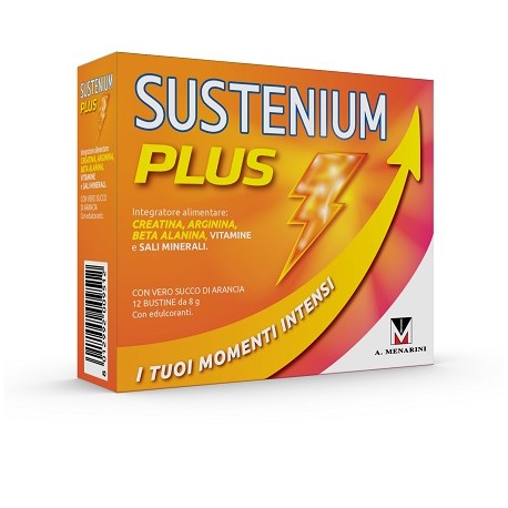 Sustenium Plus Gusto arancia integratore energizzante 12 bustine