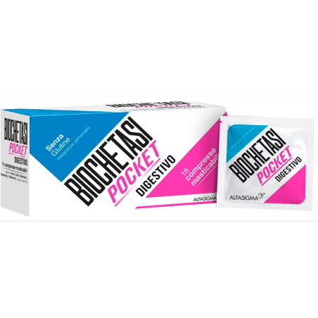 Biochetasi Pocket integratore per la digestione 18 compresse Biochetasi Pocket integratore per la digestione 18 compresse