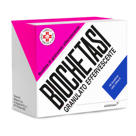 Biochetasi granulato effervescente 18 bustine antiacido e antinausea Biochetasi granulato effervescente 18 bustine antiacido e antinausea