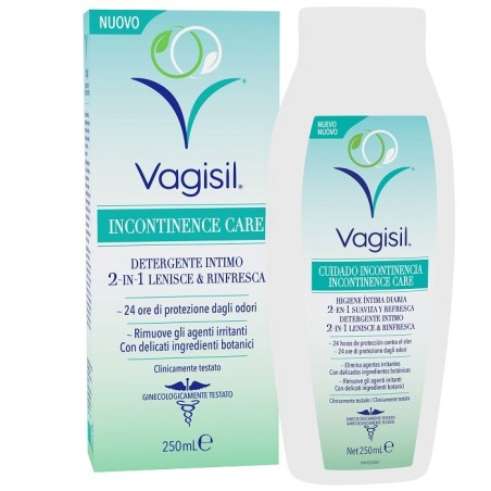 Vagisil Incontinence Care Detergente Intimo 2in1 Lenisce & Rinfresca per Perdite Urinarie 250ml Vagisil Incontinence Care Detergente Intimo 2in1 Lenisce & Rinfresca per Perdite Urinarie 250ml