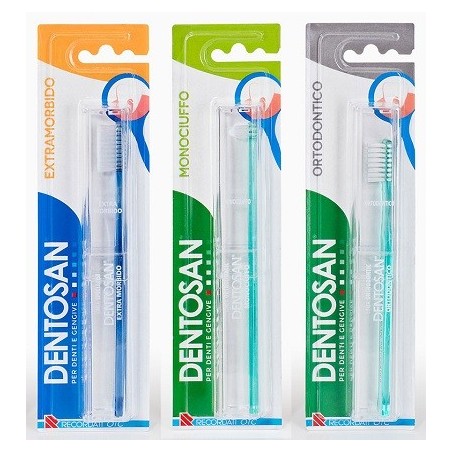 Dentosan Spazzolino specialistico monociuffo dimensioni ridotte 1 pezzo Dentosan Spazzolino specialistico monociuffo dimensioni ridotte 1 pezzo