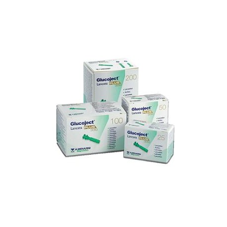 Glucoject Lancets Plus Lancette pungidito sterili monouso 33G 200 pezzi