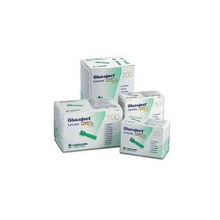 Glucoject Lancets Plus Lancette pungidito sterili monouso 33G 200 pezzi Glucoject Lancets Plus Lancette pungidito sterili monouso 33G 200 pezzi