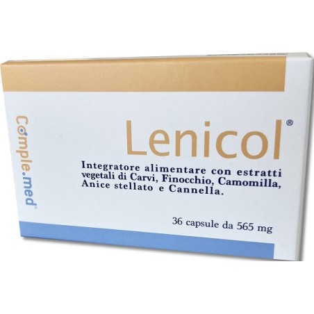 Lenicol Integratore per Sistema digerente e Regolarità intestinale 36 capsule Lenicol Integratore per Sistema digerente e Regolarità intestinale 36 capsule