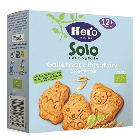 Hero Solo Cereali 100% Bio Biscottini a forma di animali 100 g Hero Solo Cereali 100% Bio Biscottini a forma di animali 100 g