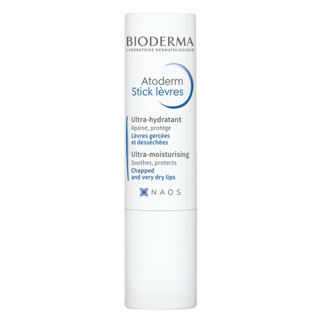 Bioderma Atoderm Stick labbra lenitivo e idratante 4 g