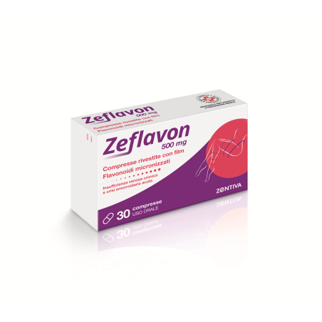 Zentiva Italia Zeflavon 500 mg 30 compresse rivestite con film Zentiva Italia Zeflavon 500 mg 30 compresse rivestite con film