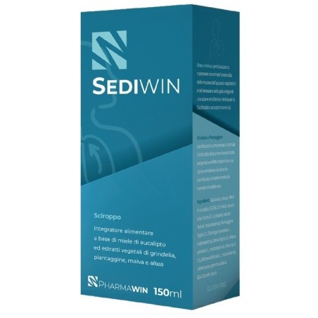Pharmawin Sediwin Sciroppo lenitivo per mal di gola 150 ml Pharmawin Sediwin Sciroppo lenitivo per mal di gola 150 ml