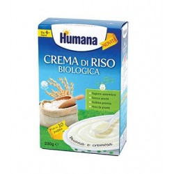 Humana Crema di riso biologico senza glutine per prime pappe dei bambini 230 g