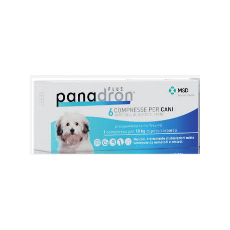 Panadron Plus - 6 compresse veterinarie per i parassiti intestinali dei cani