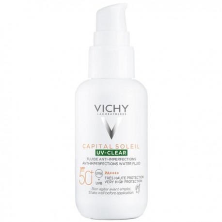 Vichy capitail soleil Uv-Clear - Fluido viso solare anti imperfezioni spf50+ 40 ml