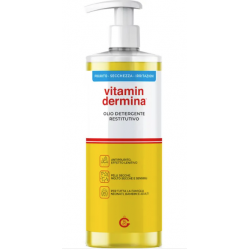 Vitamindermina Olio Detergente viso e corpo idratante e restitutivo 500 ml