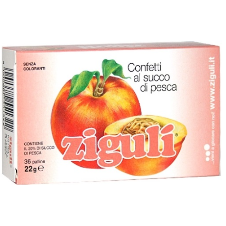 Ziguli Pesca - 36 Palline al Gusto Pesca Ziguli Pesca - 36 Palline al Gusto Pesca