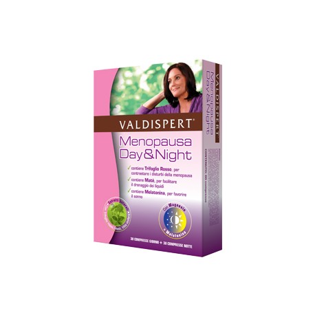 Valdispert Menopausa Day&Night integratore per disturbi del sonno e vampate 30+30 compresse