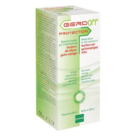 Gerdoff Protection Sciroppo contro bruciore e reflusso gastroesofageo 200 ml Gerdoff Protection Sciroppo contro bruciore e reflusso gastroesofageo 200 ml