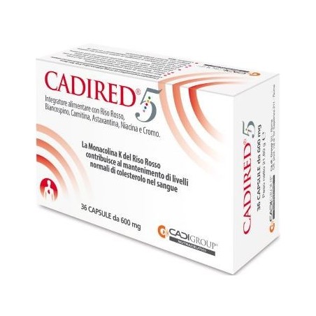 Cadired 5 integratore per la riduzione del colesterolo 36 capsule Cadired 5 integratore per la riduzione del colesterolo 36 capsule