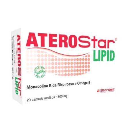 Stardea Aterostar Lipid integratore per il colesterolo 20 capsule molli Stardea Aterostar Lipid integratore per il colesterolo 20 capsule molli