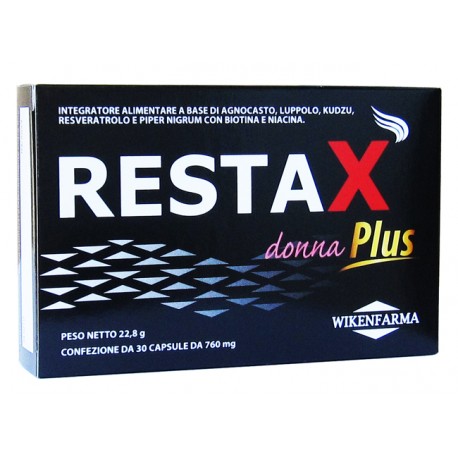 Wikenfarma Restax Donna Plus integratore per il benessere dei capelli 30 capsule