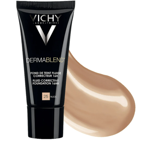 Vichy Dermablend 25-Nude fondotinta fluido correttivo SPF 25 30 ml Vichy Dermablend 25-Nude fondotinta fluido correttivo SPF 25 30 ml
