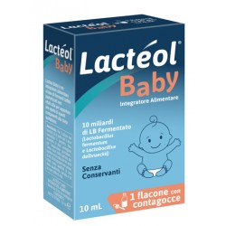 Bruschettini Lacteol Baby integratore di fermenti lattici per bambini 10 ml con contagocce