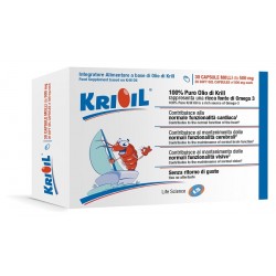 Krioil integratore fonte di omega-3 puro olio di krill 30 capsule