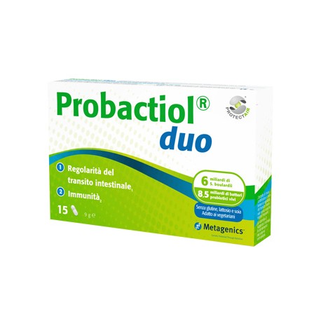 Probactiol duo integratore per regolarità del transito intestinale 15 capsule
