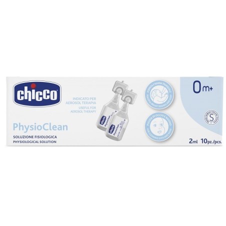 Chicco Physioclean soluzione fisiologica per aerosol terapia 2 ml 10 pezzi Chicco Physioclean soluzione fisiologica per aerosol terapia 2 ml 10 pezzi