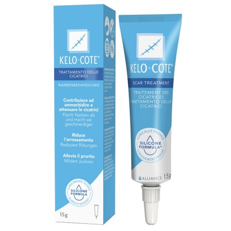 Kelo-Cote Gel di silicone trasparente per trattamento delle cicatrici 15 g Kelo-Cote Gel di silicone trasparente per trattamento delle cicatrici 15 g