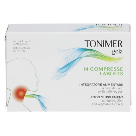 Tonimer Gola integratore con zinco ed estratti vegetali 14 compresse