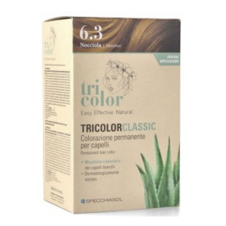 TRICOLOR CLASSIC 6,3 NOCCIOLA 2 TUBI 50 ML + 2 SHAKER 50 ML+ 4 BUSTINE 8 ML