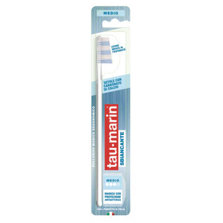 Taumarin Spazzolino Medio Professional White con Antibatterico