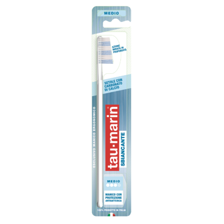 Taumarin Spazzolino Medio Professional White con Antibatterico Taumarin Spazzolino Medio Professional White con Antibatterico
