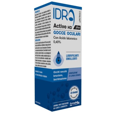 Sterilens Idra Active HD Plus collirio lubrificante, idratante e emolliente 10 ml Sterilens Idra Active HD Plus collirio lubrificante, idratante e emolliente 10 ml