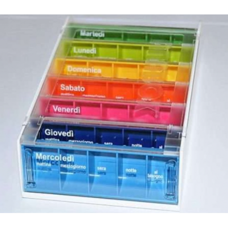 Confezione da Portapillole Sette Giorni Arcobaleno da Supairbox