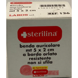 STERILINA BENDA AURICOLARE ORLATA M 5 X 2 CM