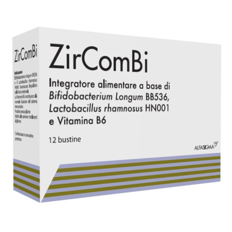 Alfasigma Zircombi integratore per la flora batterica intestinale 12 bustine 1,5 g Alfasigma Zircombi integratore per la flora batterica intestinale 12 bustine 1,5 g