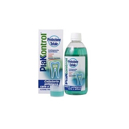 Plakkontrol protezione totale collutorio quotidiano antiplacca e alitosi 500 ml Plakkontrol protezione totale collutorio quotidiano antiplacca e alitosi 500 ml