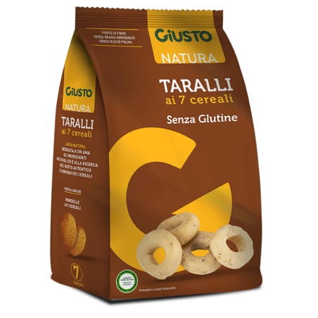 Giusto Natura Taralli ai 7 Cereali Senza Glutine 175g Giusto Natura Taralli ai 7 Cereali Senza Glutine 175g