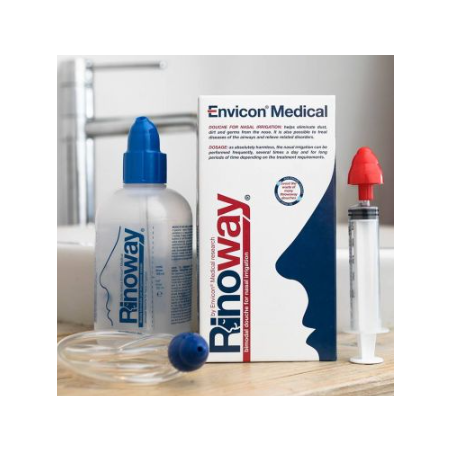 RINOWAY DOCCIA PER IRRIGAZIONE NASALE + 15 SALI ISOTONICI RINOWAY DOCCIA PER IRRIGAZIONE NASALE + 15 SALI ISOTONICI
