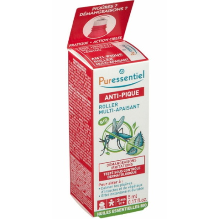 PURESSENTIEL SOS INSETTI ROLL ON MULTI LENITIVO BIO 5 ML PURESSENTIEL SOS INSETTI ROLL ON MULTI LENITIVO BIO 5 ML