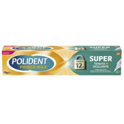 Polident Power Max Super Tenuta+sigillante Menta Delicata adesivo protesi dentale 70 g