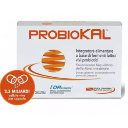 Flacone da 20 capsule di integratore digestivo Probiokal