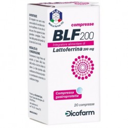 Confezione da 20 compresse di integratore di lattoferrina BLF 200