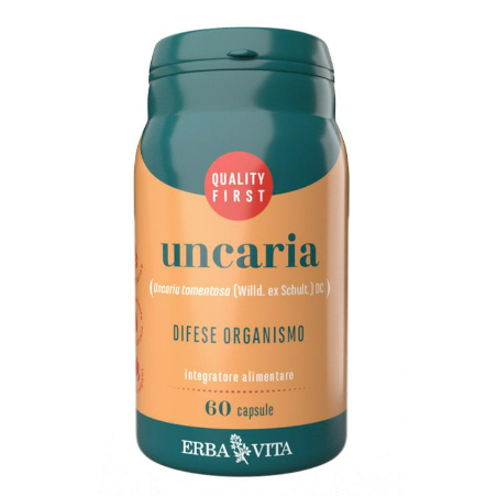 Erba Vita Uncaria Tomentosa integratore per le difese dell'organismo 60 capsule Erba Vita Uncaria Tomentosa integratore per le difese dell'organismo 60 capsule