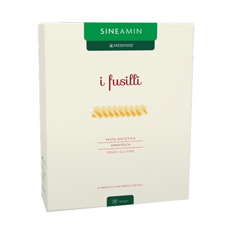 Sineamin Fusilli Pasta aproteica senza glutine per insufficienza renale cronica 500 g