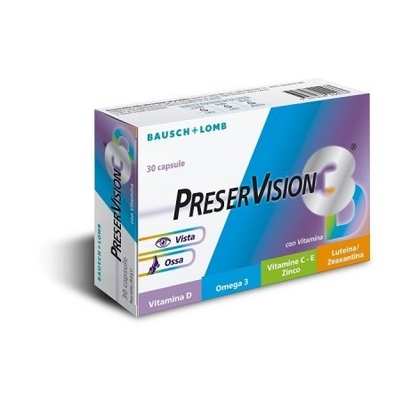 Bausch Preservision 3D integratore per il benessere della vista 30 capsule molli Bausch Preservision 3D integratore per il benessere della vista 30 capsule molli