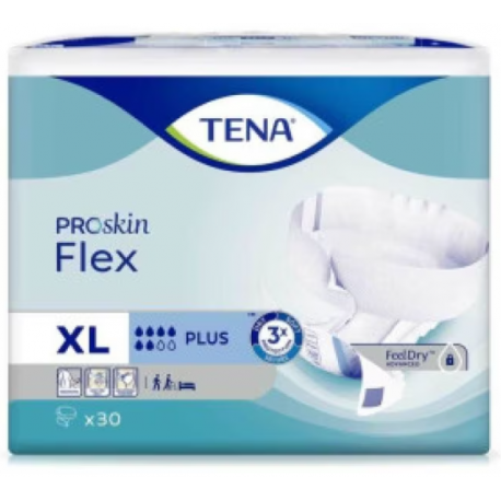 PANNOLONE PER INCONTINENZA TENA FLEX PLUS EXTRALARGE 30 PEZZI