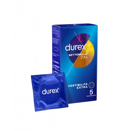 Durex Settebello 2XL Vestibilità extra 5 pezzi