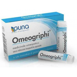 Omeogriphi globuli medicinale omeopatico per influenza 6 tubi 1g
